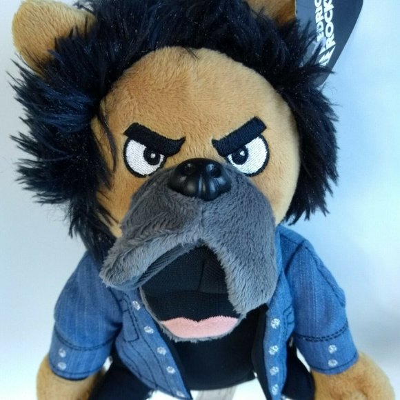 Rock and Roll Hall of Fame 12" 50's Girl Bear+9" Bulldog Rock Drummer Plush 2-Pc - Picture 4 of 12